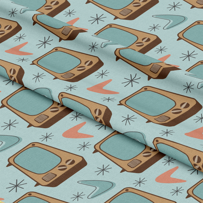 Mid-Century Modern Pattern 37 Quilting Cotton Fabric