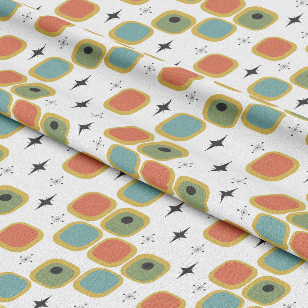 Mid-Century Modern Pattern 41 Quilting Cotton Fabric