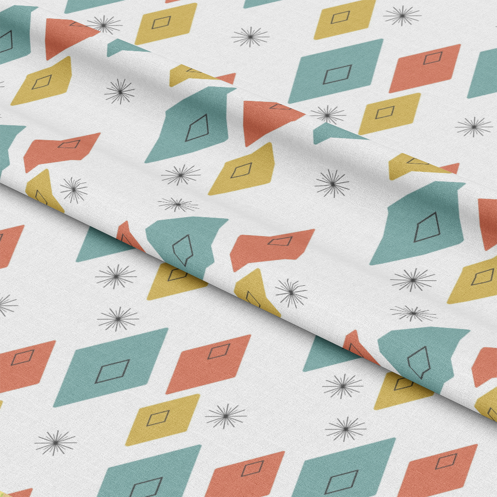 Mid-Century Modern Pattern 43 Quilting Cotton Fabric