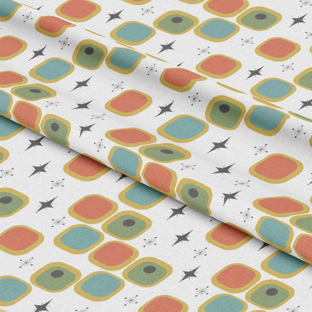 Mid-Century Modern Pattern 4 Quilting Cotton Fabric