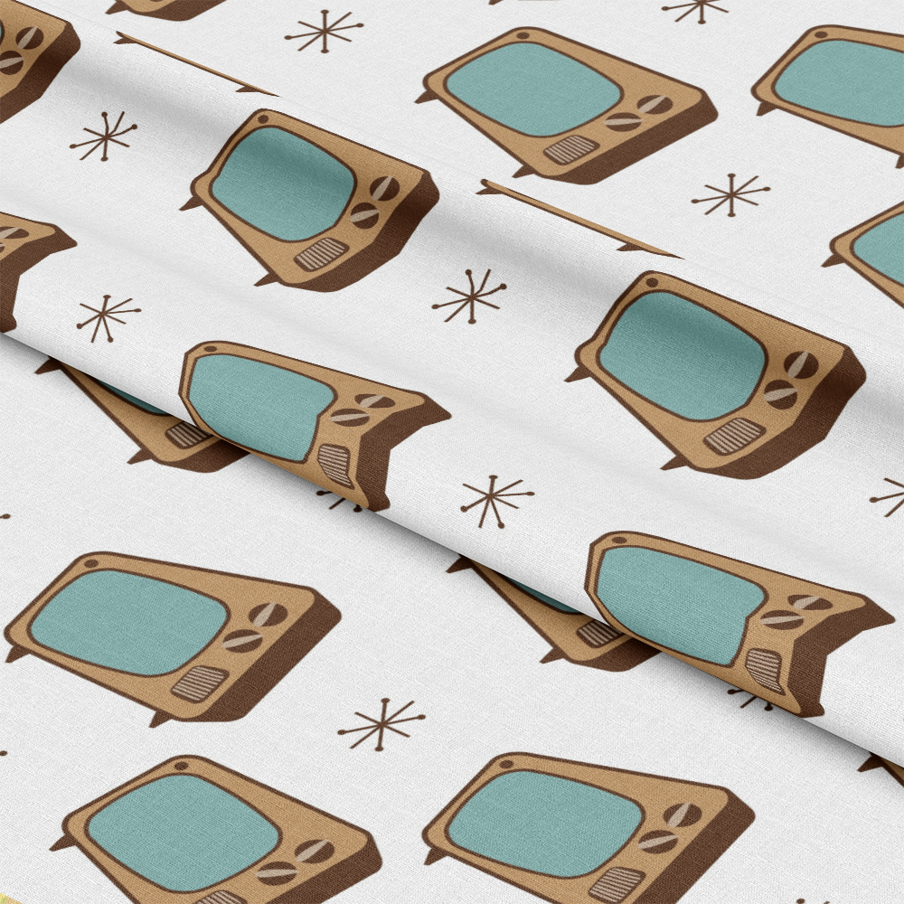 Mid-Century Modern Pattern 52 Quilting Cotton Fabric