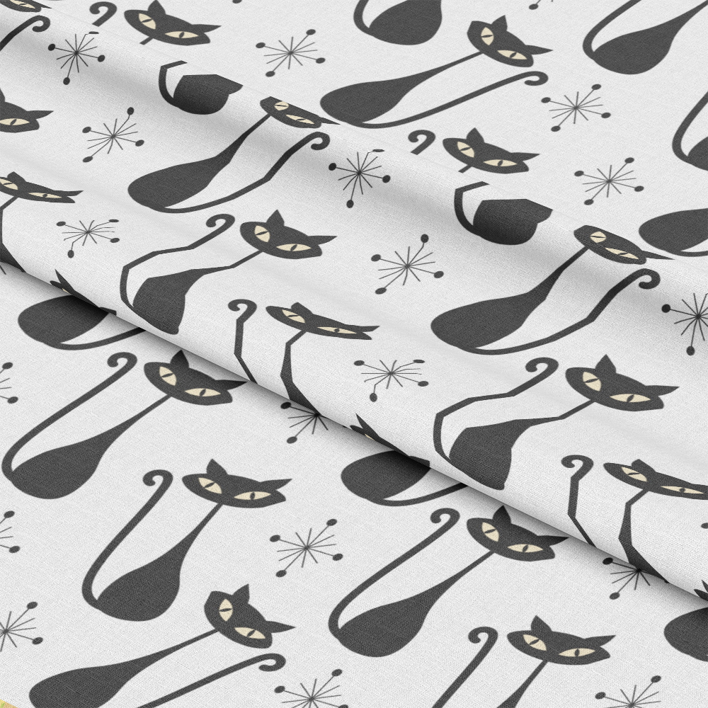 Mid-Century Modern Pattern 45 Quilting Cotton Fabric