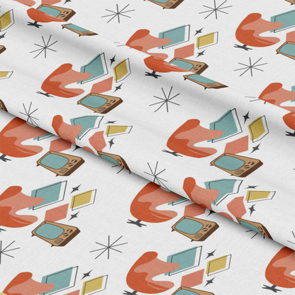 Mid-Century Modern Pattern 46 Quilting Cotton Fabric