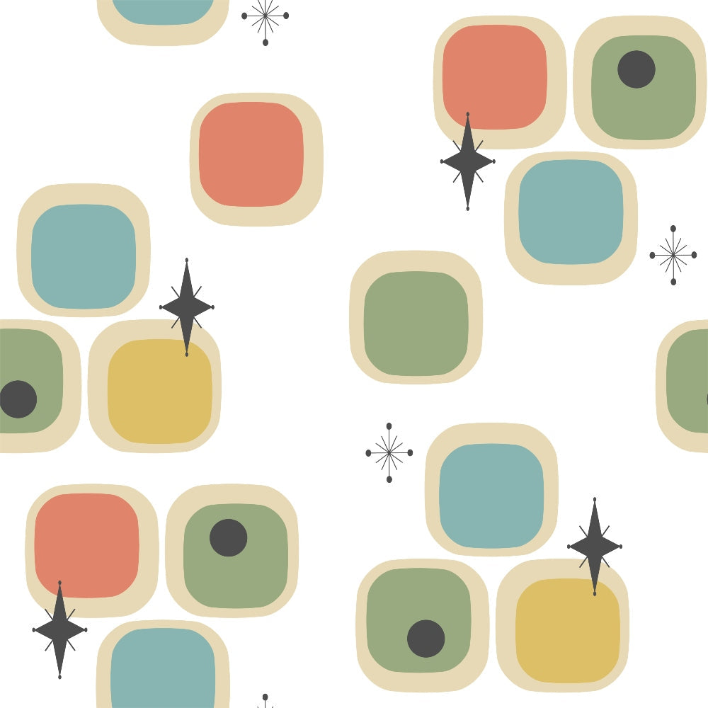 Atomic Lounge Pattern 48 Minky Fabric