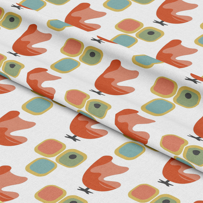 Mid-Century Modern Pattern 50 Quilting Cotton Fabric