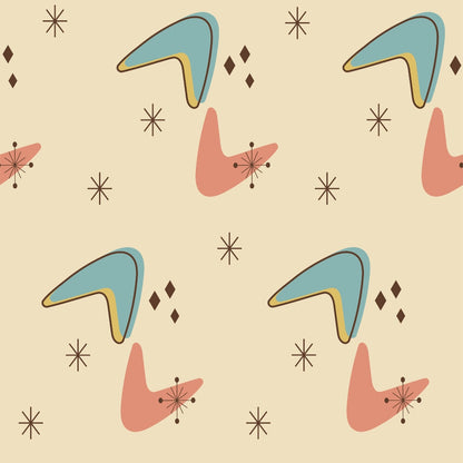 Atomic Lounge Pattern 5 Minky Fabric