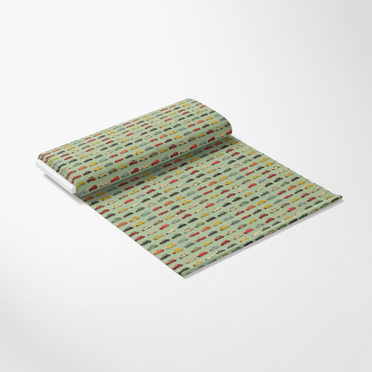 Midcentury Cars Pattern 8 Quilting Cotton Fabric