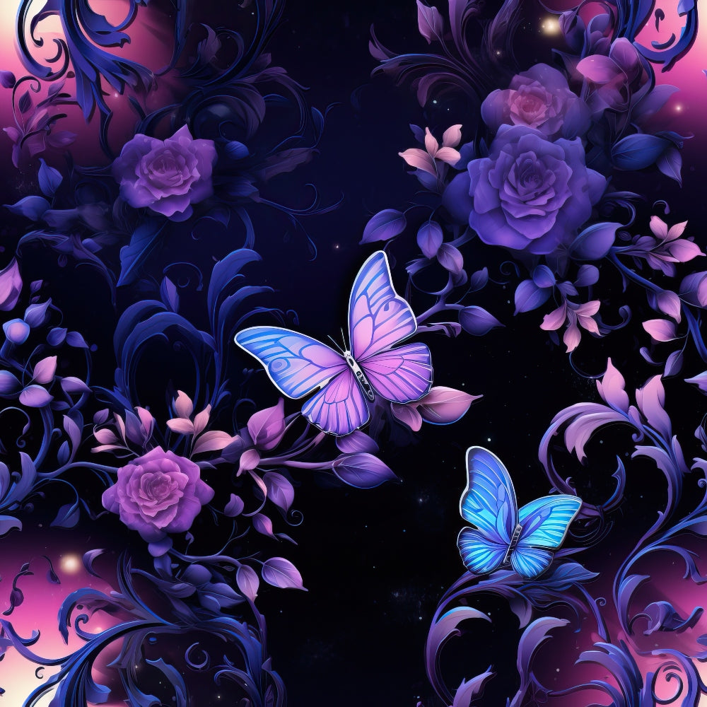 Moonlit Blooms Pattern 10 Minky Fabric