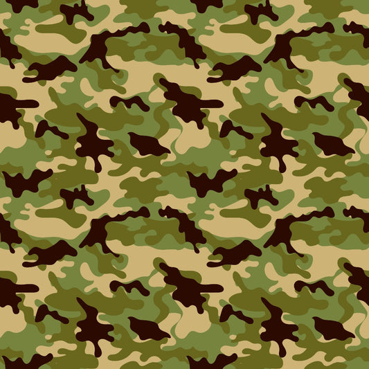 Military Camouflage Pattern 13 Quilting Cotton Fabric
