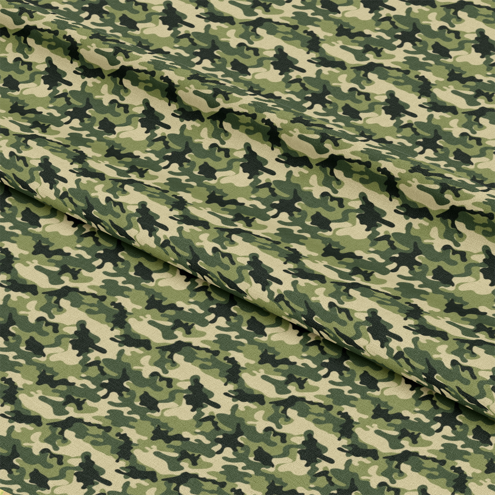 Military Camouflage Pattern 18 Quilting Cotton Fabric