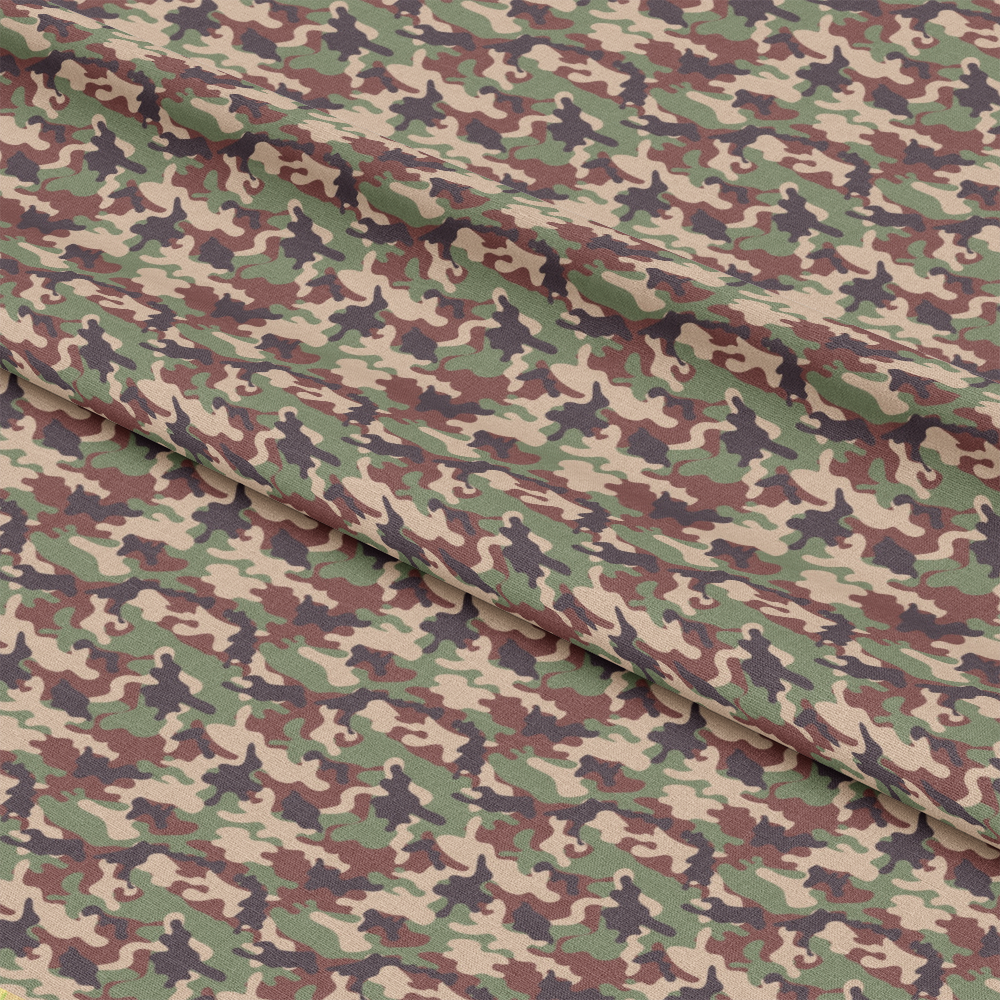 Military Camouflage Pattern 20 Quilting Cotton Fabric