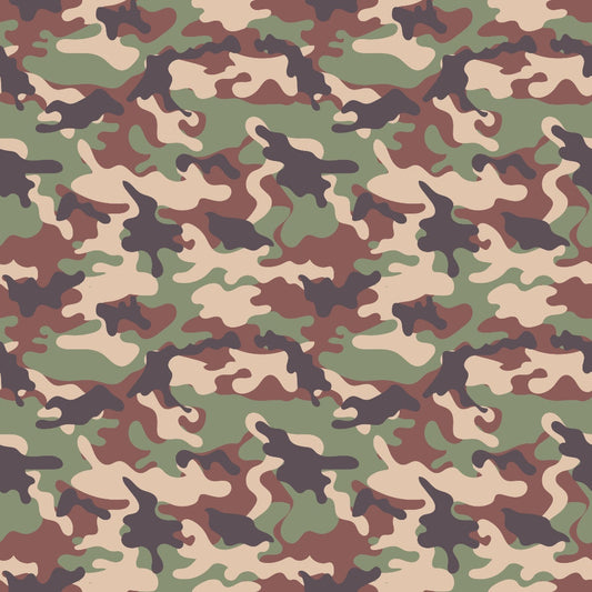 Military Camouflage Pattern 20 Quilting Cotton Fabric
