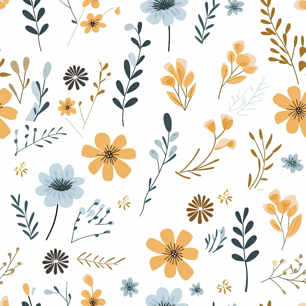 Scandi Meadow Pattern 11 Minky Fabric