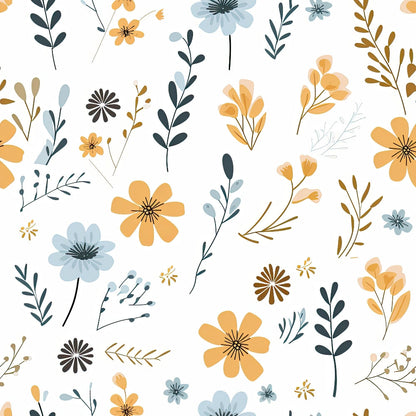 Scandi Meadow Pattern 11 Minky Fabric