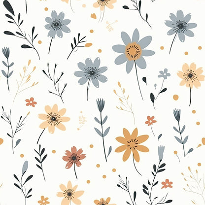 Scandi Meadow Pattern 7 Minky Fabric