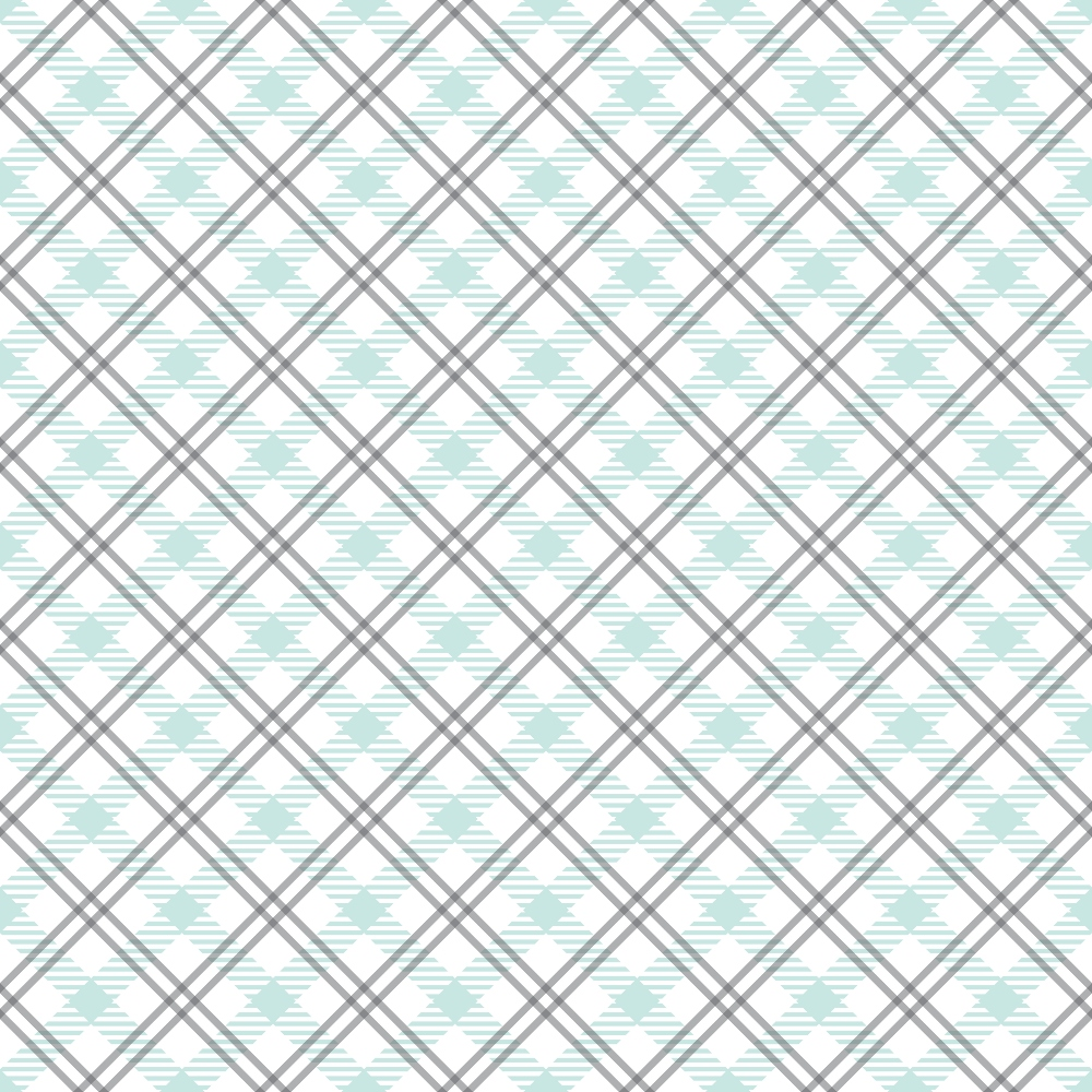 Seafoam Gingham Pattern 10 Minky Fabric