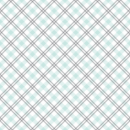 Seafoam Gingham Pattern 10 Minky Fabric