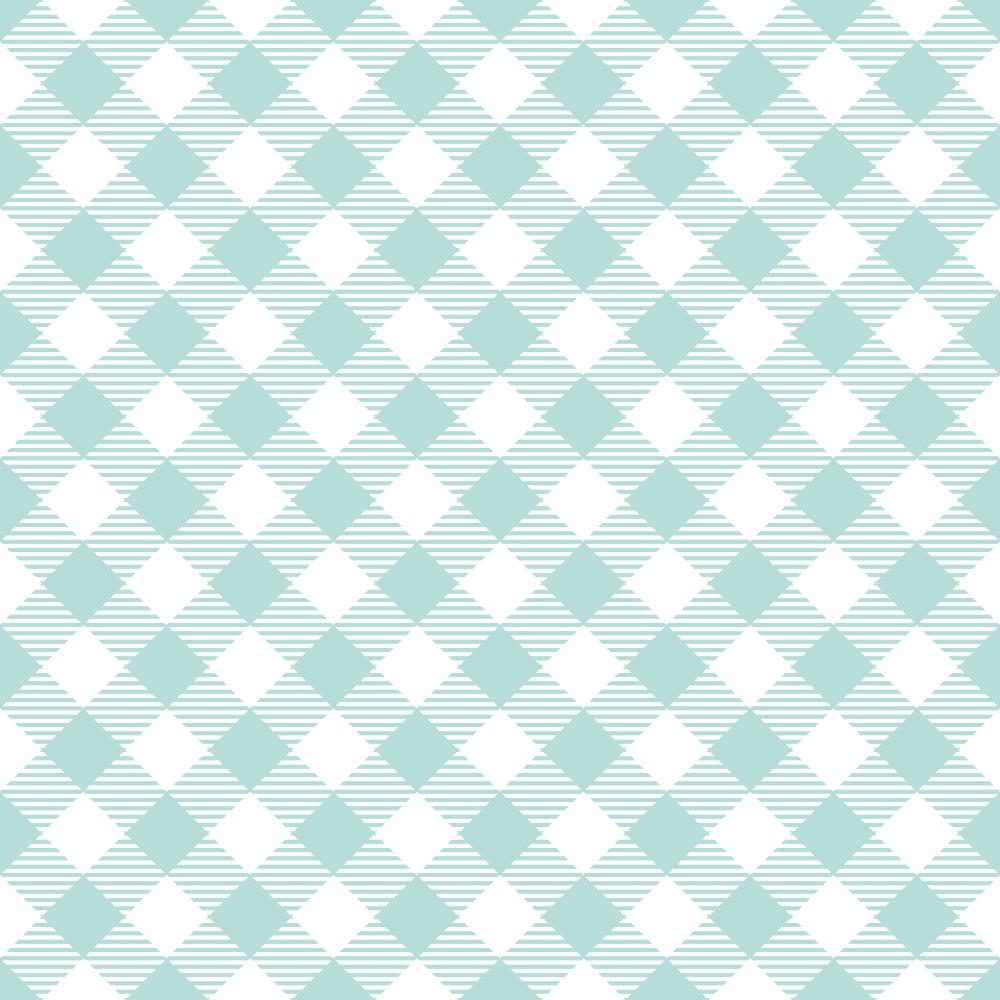 Seafoam Gingham Pattern 11 Minky Fabric
