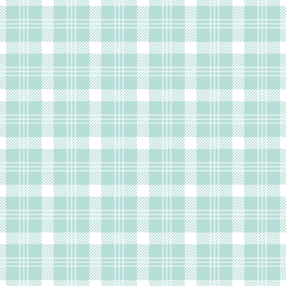 Seafoam Gingham Pattern 12 Minky Fabric
