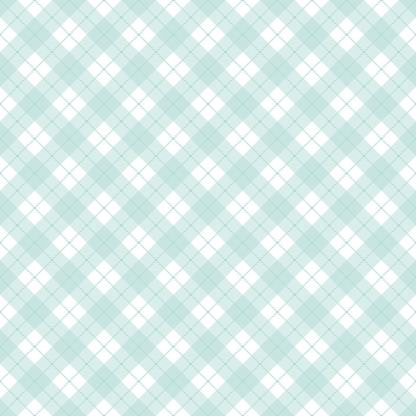Mint Grey and White Plaid Pattern 20 Quilting Cotton Fabric