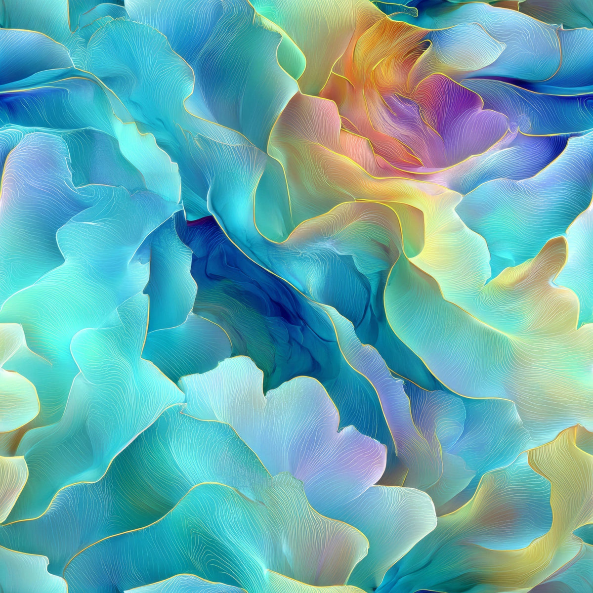 Opaline Petals Pattern 4 Minky Fabric