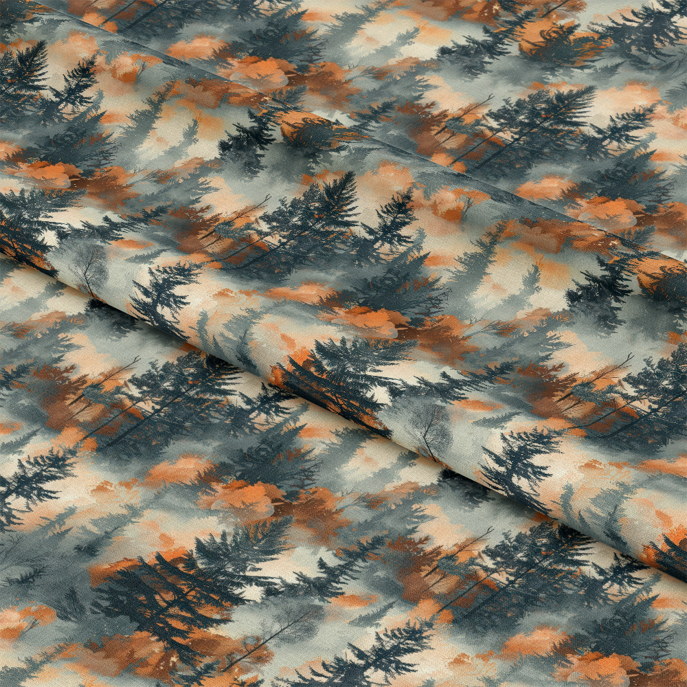 Misty Morning Mountains Pattern 11 Quilting Cotton Fabric