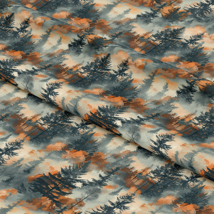 Misty Morning Mountains Pattern 11 Quilting Cotton Fabric