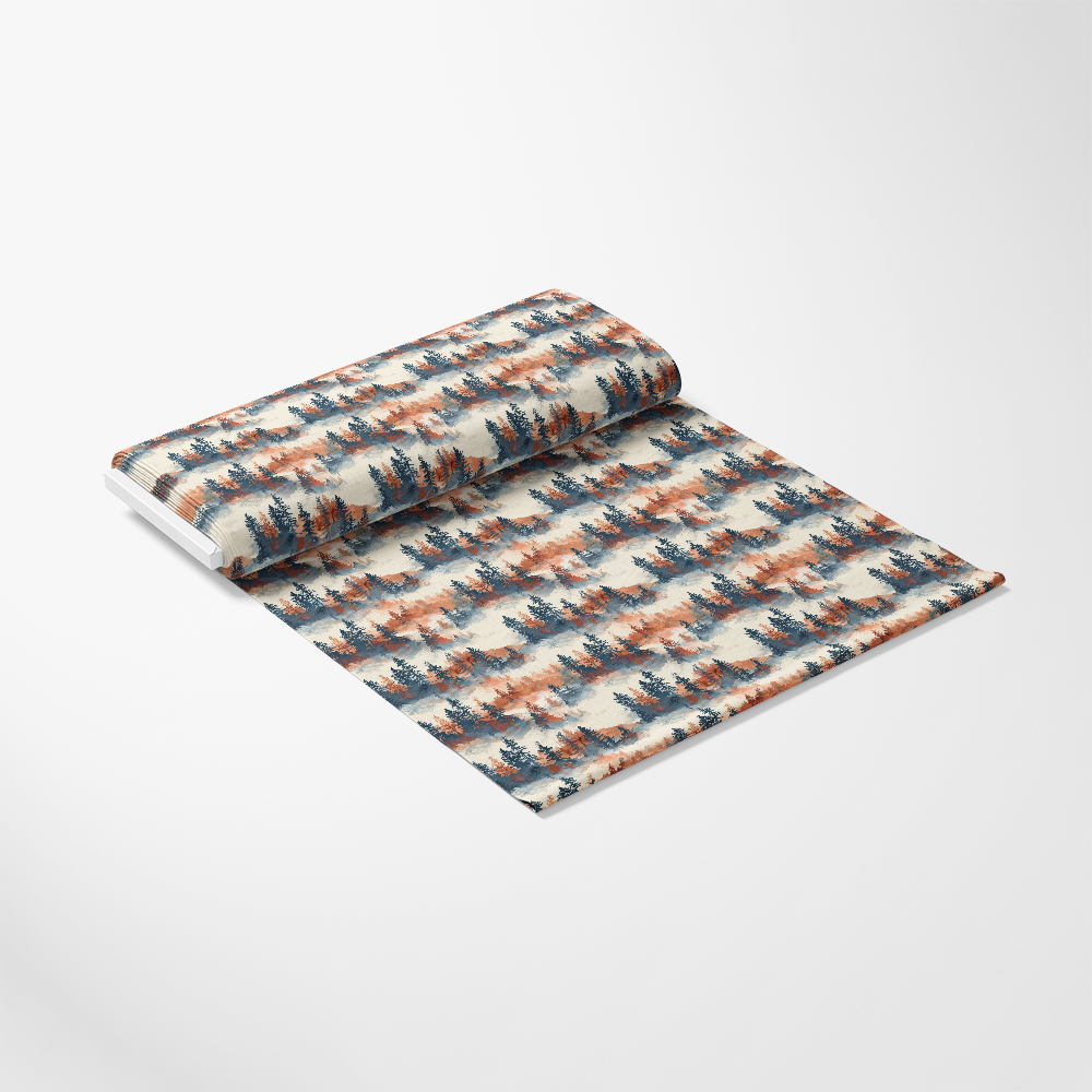 Misty Morning Mountains Pattern 2 Quilting Cotton Fabric