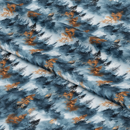 Misty Morning Mountains Pattern 6 Quilting Cotton Fabric