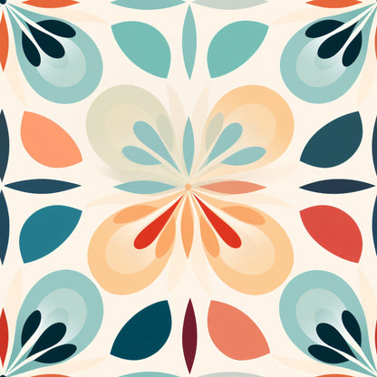 Kaleidoscope Blooms Pattern 3 Minky Fabric