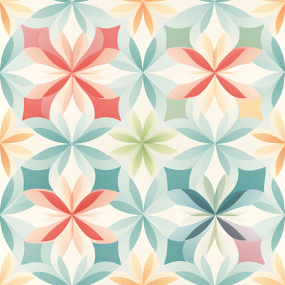 Kaleidoscope Blooms Pattern 8 Minky Fabric
