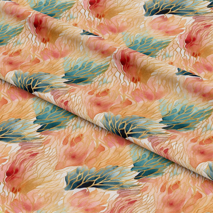 Modern Alcohol Ink Pattern 10 Quilting Cotton Fabric
