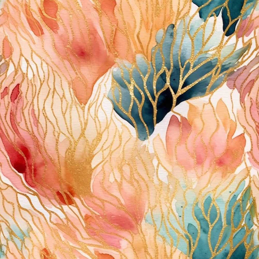 Gilded Currents Pattern 10 Minky Fabric
