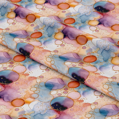 Modern Alcohol Ink Pattern 11 Quilting Cotton Fabric