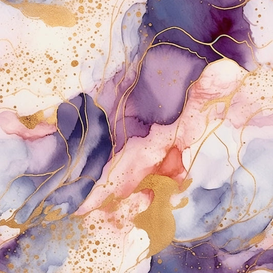 Modern Alcohol Ink Pattern 14 Quilting Cotton Fabric