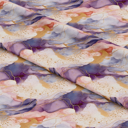 Modern Alcohol Ink Pattern 14 Quilting Cotton Fabric