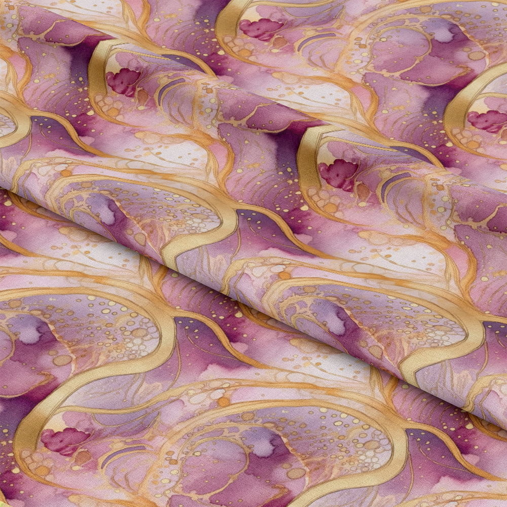 Modern Alcohol Ink Pattern 16 Quilting Cotton Fabric