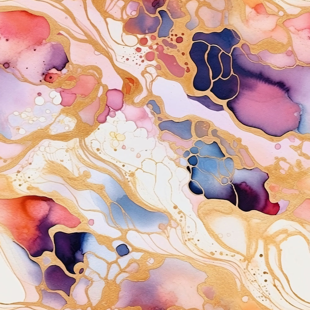 Modern Alcohol Ink Pattern 18 Quilting Cotton Fabric