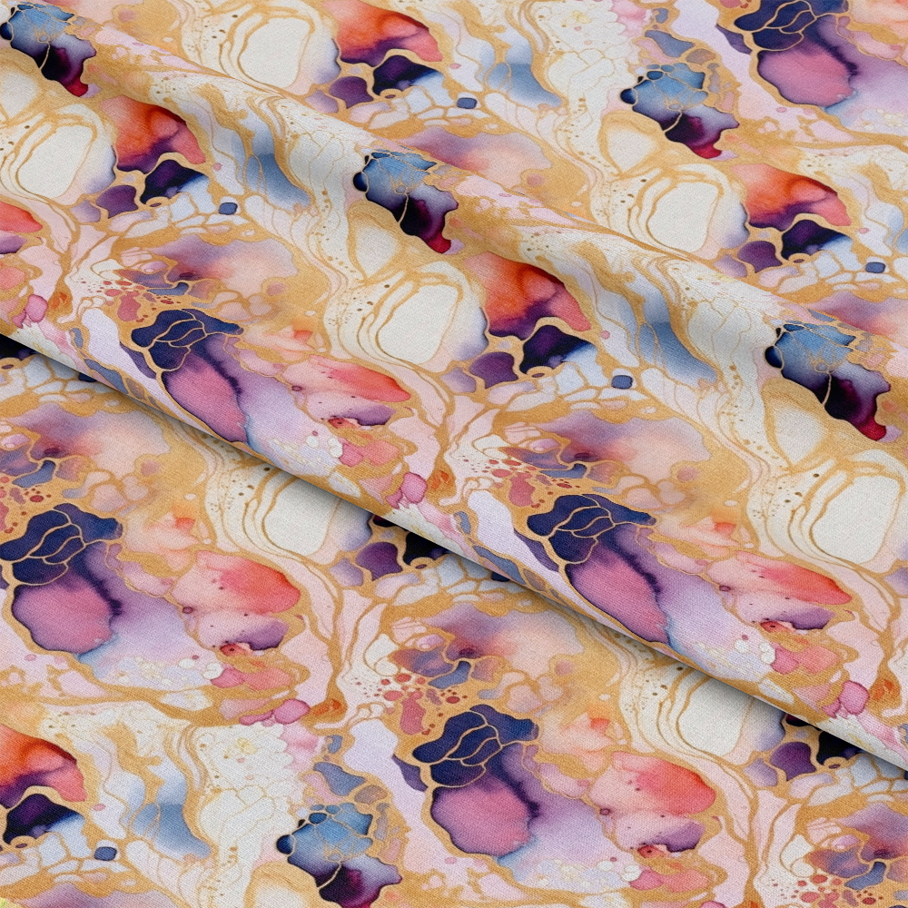 Modern Alcohol Ink Pattern 18 Quilting Cotton Fabric