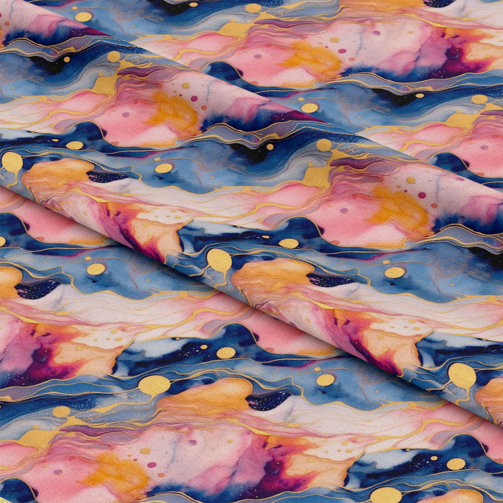 Modern Alcohol Ink Pattern 20 Quilting Cotton Fabric