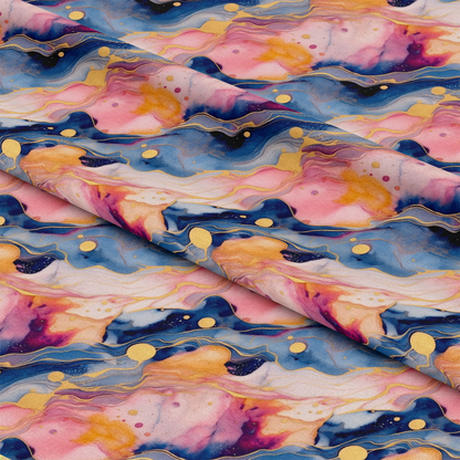 Modern Alcohol Ink Pattern 20 Quilting Cotton Fabric