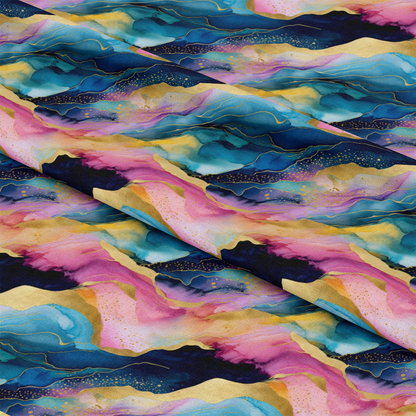 Modern Alcohol Ink Pattern 6 Quilting Cotton Fabric