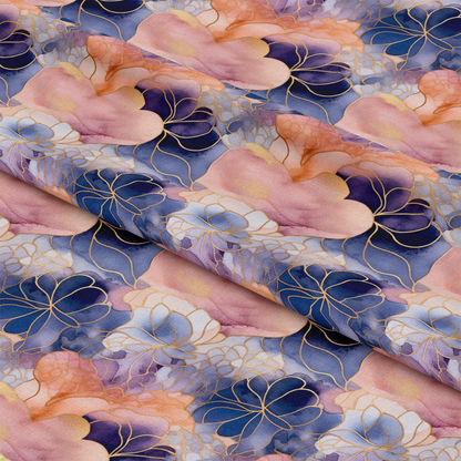 Modern Alcohol Ink Pattern 9 Quilting Cotton Fabric