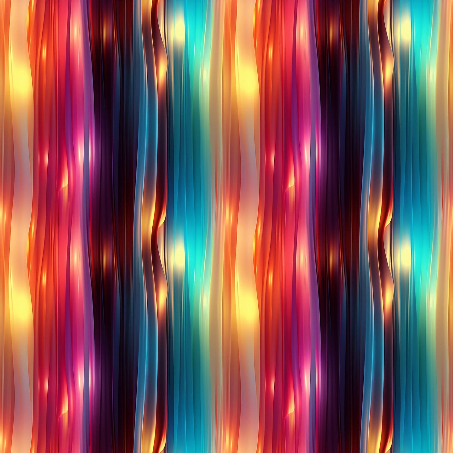 Modern 3D Rainbow Pattern 12 Quilting Cotton Fabric