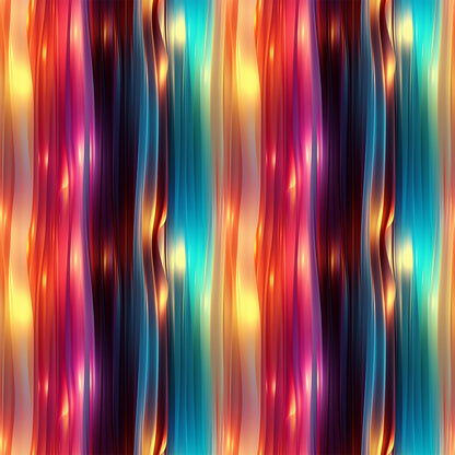 Modern 3D Rainbow Pattern 12 Quilting Cotton Fabric