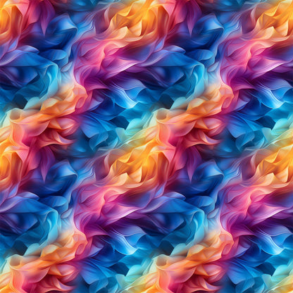 Modern 3D Rainbow Pattern 1 Quilting Cotton Fabric