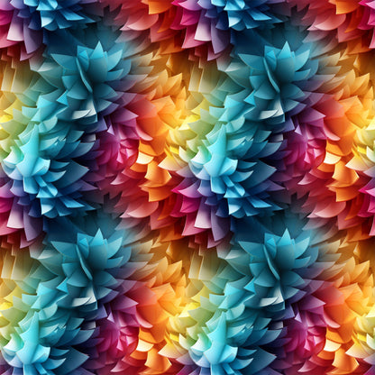 Modern 3D Rainbow Pattern 2 Quilting Cotton Fabric