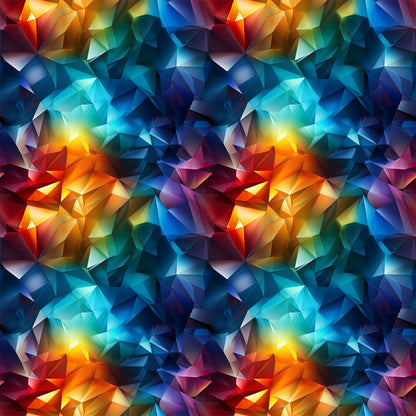 Modern 3D Rainbow Pattern 3 Quilting Cotton Fabric