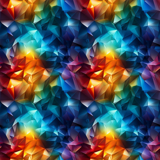 Modern 3D Rainbow Pattern 3 Quilting Cotton Fabric