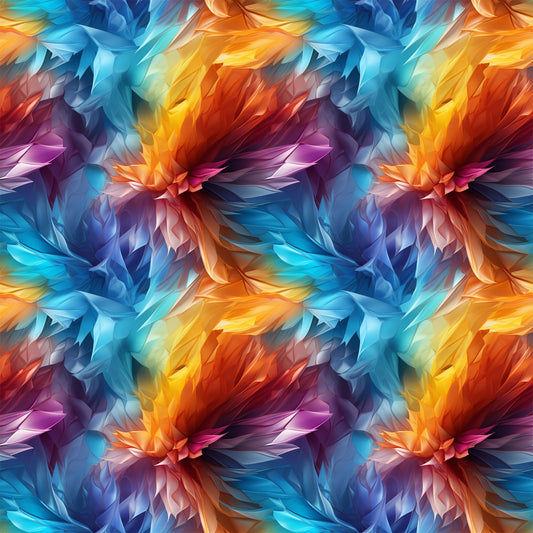 Modern 3D Rainbow Pattern 4 Quilting Cotton Fabric
